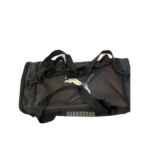 Puma Black Gray Duffel Bag 24"x12"x10" - Picture 2 of 6